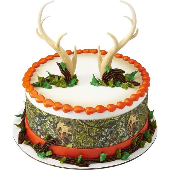 DecoPac ANTLERS CREATIONS Cake Topper for Birthdays and Parties Decorating 2-Pc - Picture 4 of 5